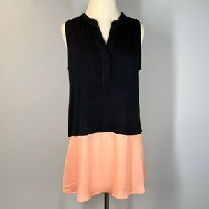 ANTHROPOLOGY SUNDAY IN BROOKLYN Sleeveless Colorblock Tunic Tank Top